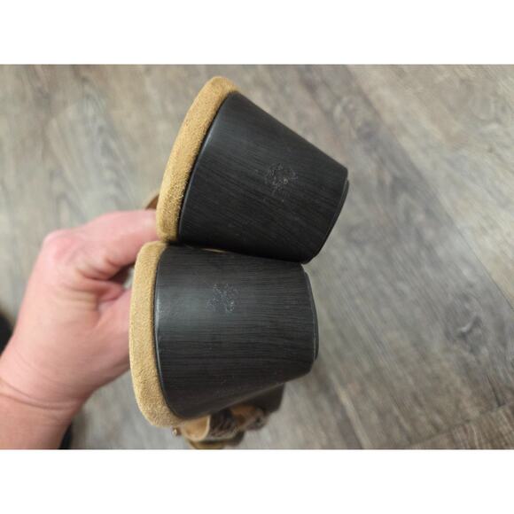 Vionic Orthotic Triple Strap Slide Wedge Sandals Heel Radia Snake Size 8 Shoes - Picture 5 of 9